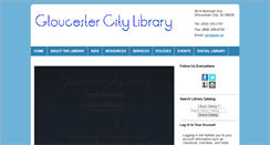 Desktop Screenshot of gloucestercitylibrary.org